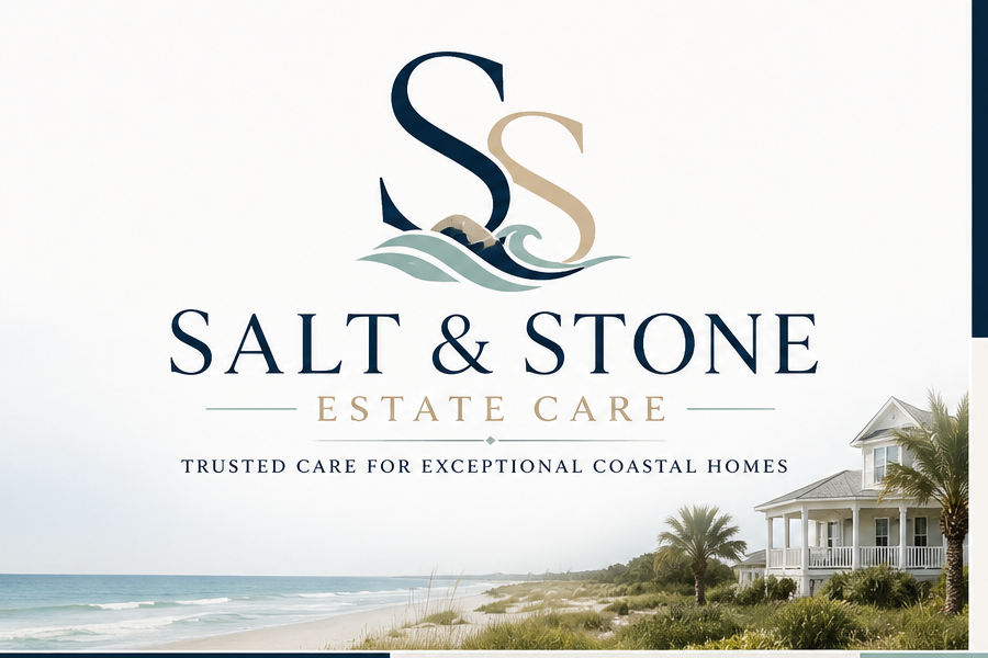 Salt & Stone Estate Care branding